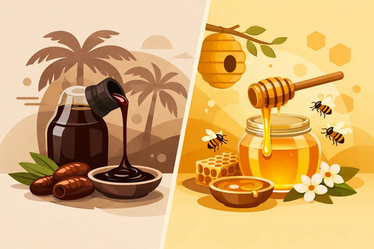 Dadelstroop versus honing: wat past bij jou? - Golden Nuts