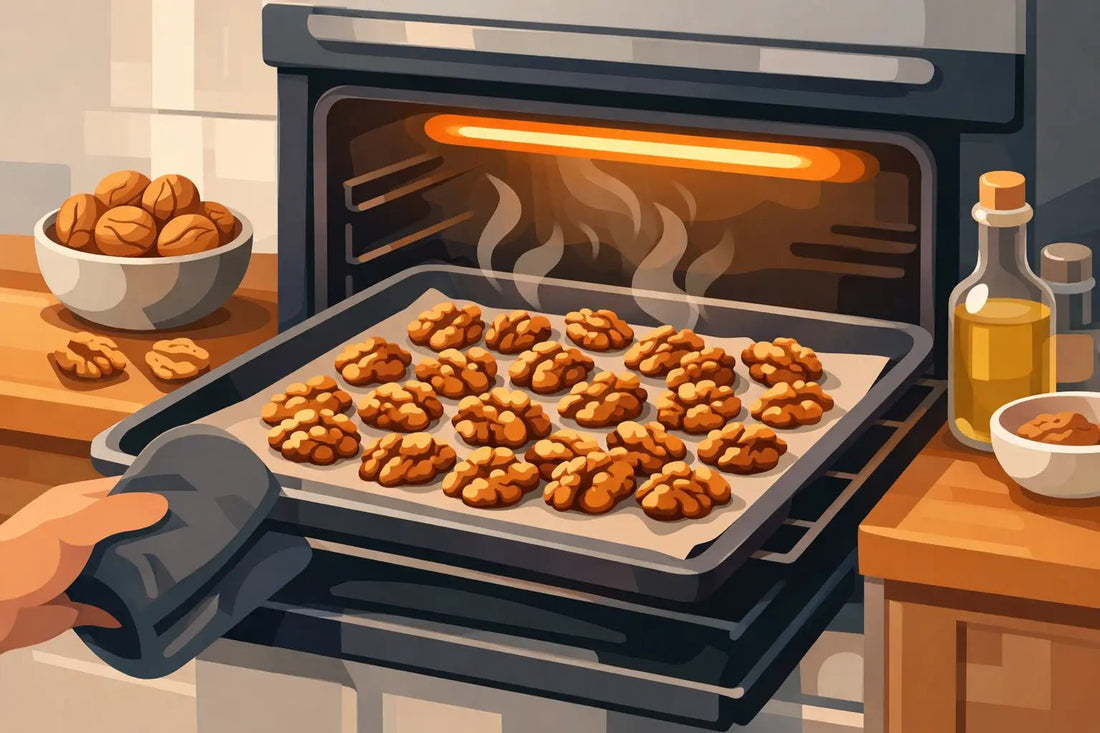 Walnoten roosteren in oven voor extra smaak - Golden Nuts