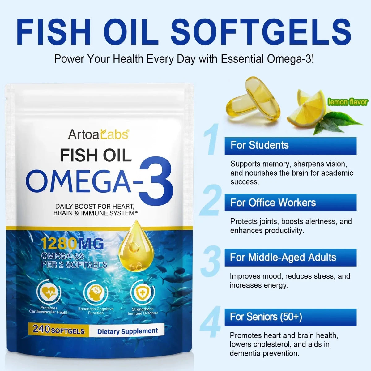 Omega 3 Visolie Capsules - Golden Nuts
