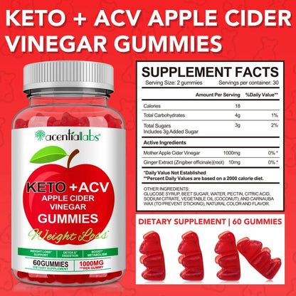 Golden Nuts Appelazijn Gummies - 60 Vegan Capsules Met 1000 Mg Per Dag, Voor Gezondheid En Welzijn - Golden Nuts
