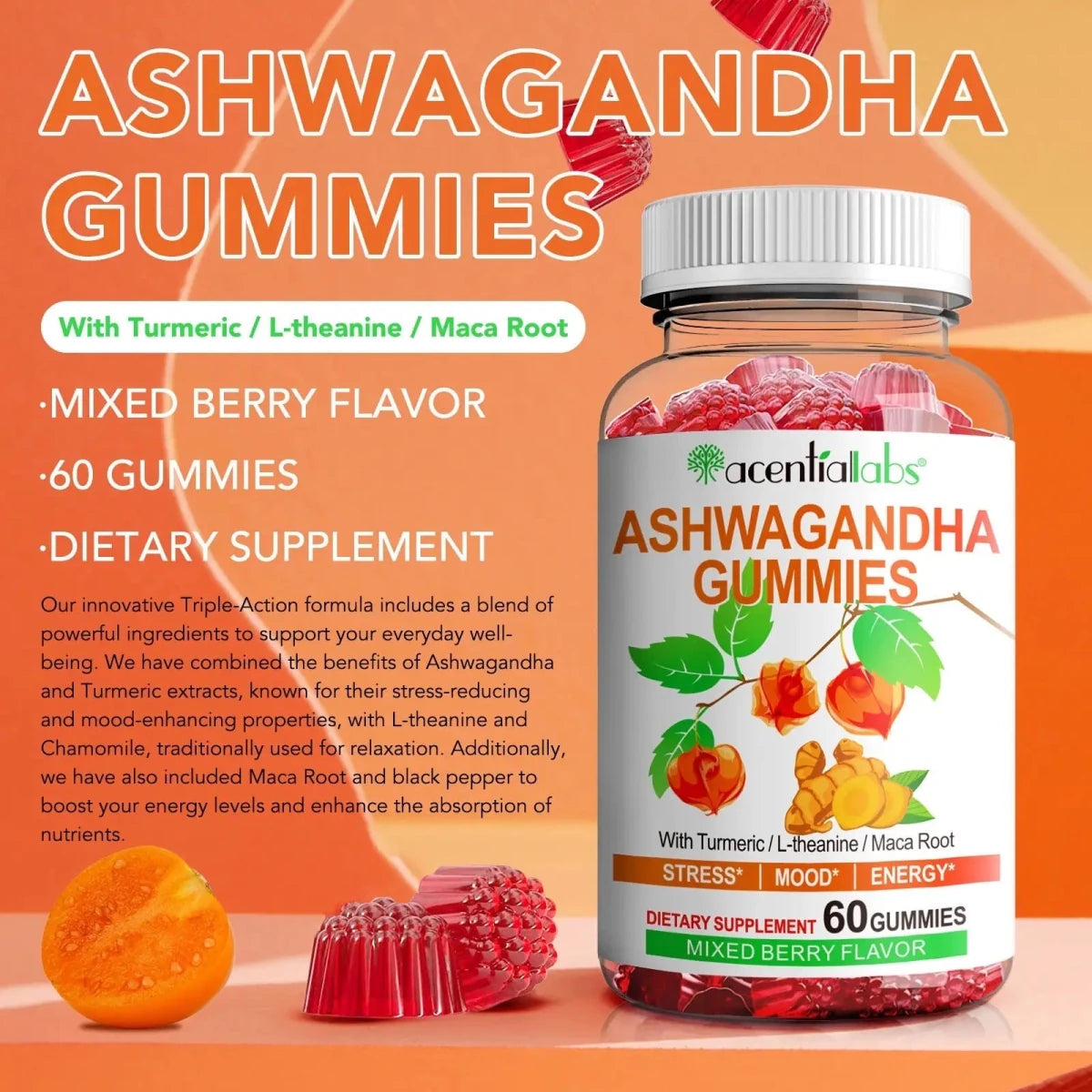 Golden Nuts Gummies - Ashwaganda Gummies - Golden Nuts