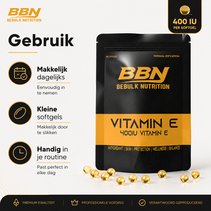 Vitamin E 400 IU – Softgels – BeBulk Nutrition