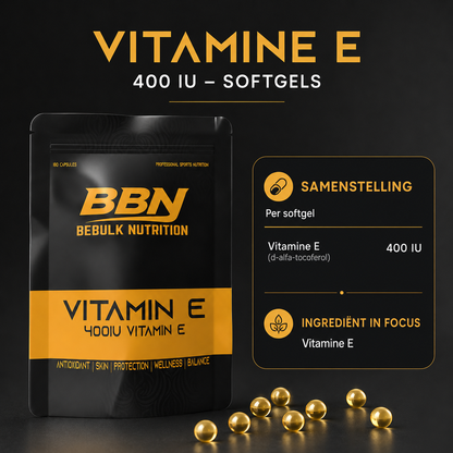 Vitamin E 400 IU – Softgels – BeBulk Nutrition