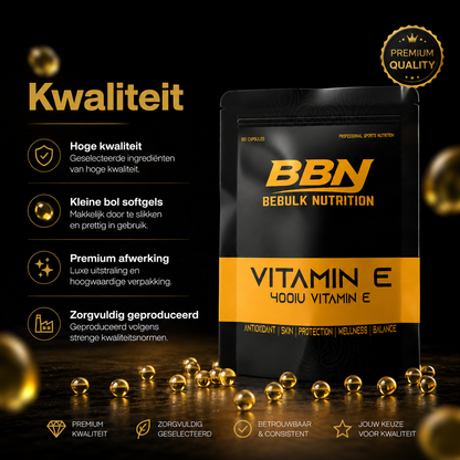 Vitamin E 400 IU – Softgels – BeBulk Nutrition