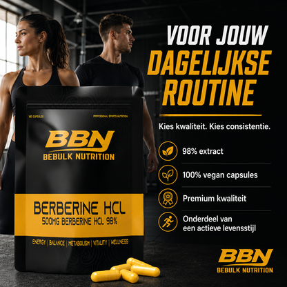 Berberine HCL 98% - Vegan - BeBulk Nutrition