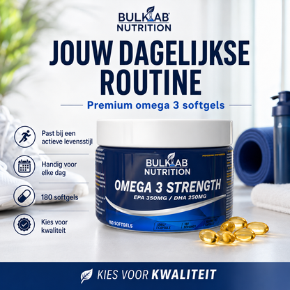 Omega 3 Strength EPA 350mg / DHA 250mg – BulkLab Nutrition