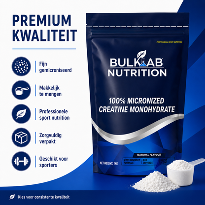 100% Creatine Monohydraat Micronized - BulkLab Nutrition