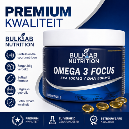 Omega 3 Focus: EPA 100mg / DHA 500mg – BulkLab Nutrition