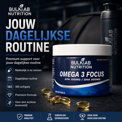 Omega 3 Focus: EPA 100mg / DHA 500mg – BulkLab Nutrition