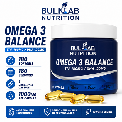 Omega 3 Balance EPA 180mg / DHA 120mg – BulkLab Nutrition