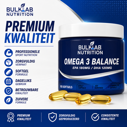 Omega 3 Balance EPA 180mg / DHA 120mg – BulkLab Nutrition
