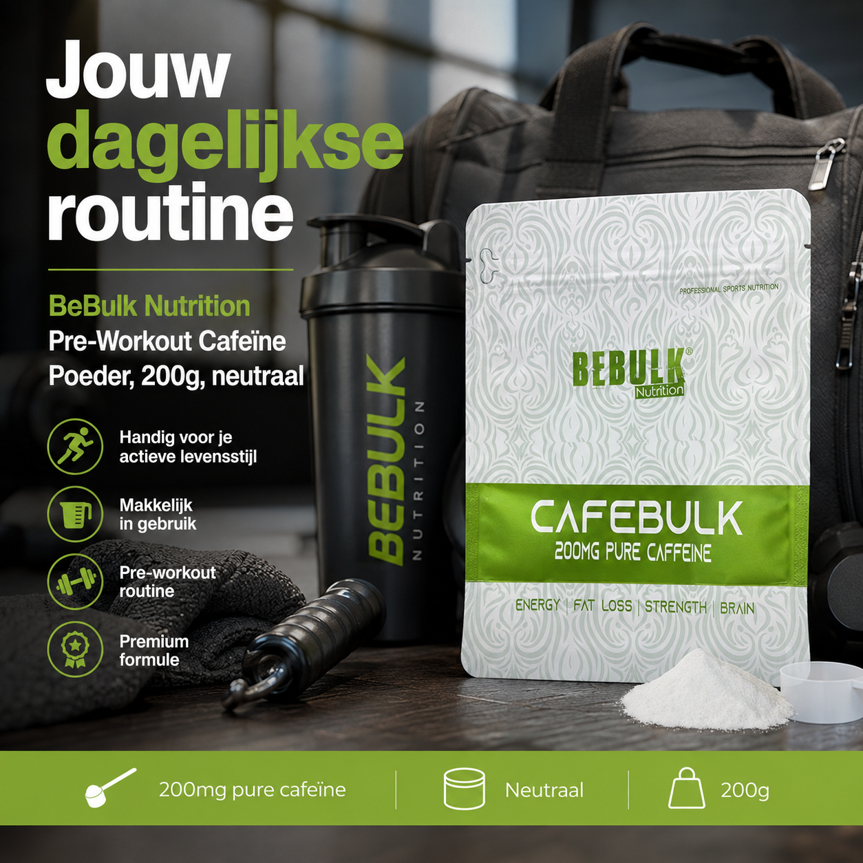 Cafebulk - Caffeine Poeder - BeBulk Nutrition