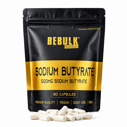 Sodium Butyrate 98% - Vegan - BeBulk Nutrition - Golden Nuts