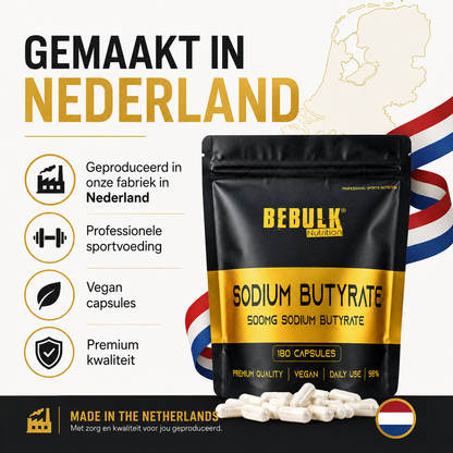 Sodium Butyrate 98% - Vegan - BeBulk Nutrition