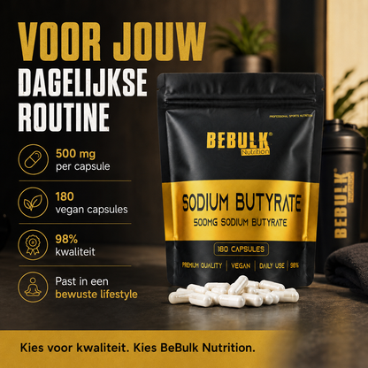 Sodium Butyrate 98% - Vegan - BeBulk Nutrition