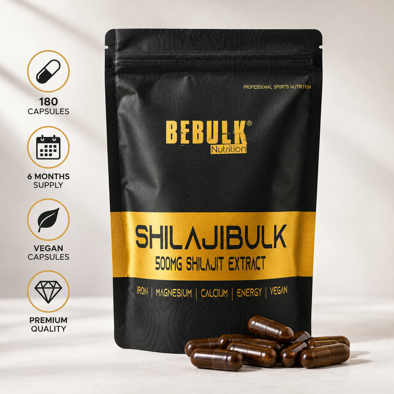 ShilajiBulk - Shilajit - Vegan - BeBulk Nutrition