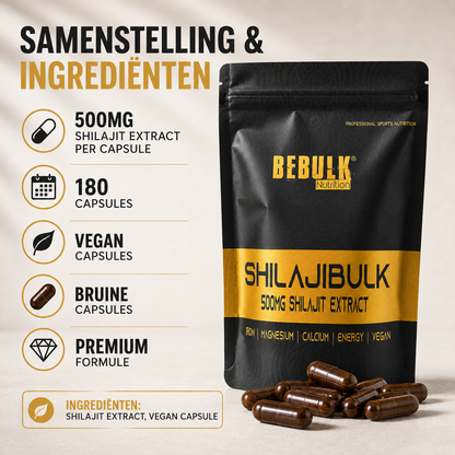 ShilajiBulk - Shilajit - Vegan - BeBulk Nutrition