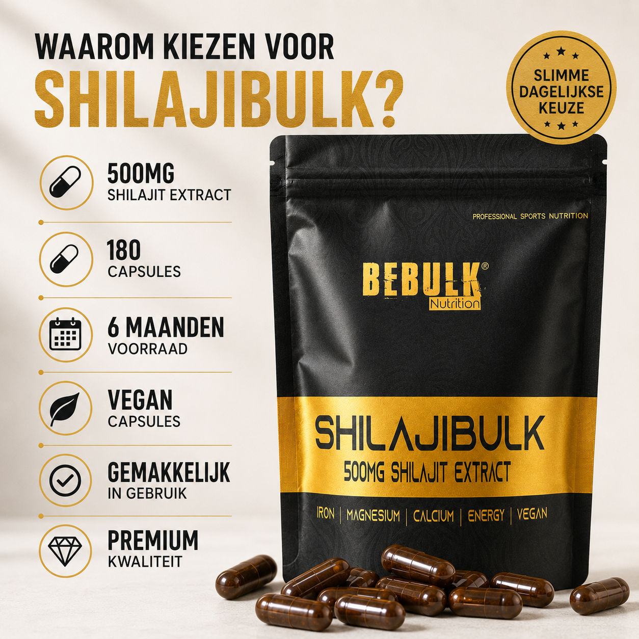 ShilajiBulk - Shilajit - Vegan - BeBulk Nutrition