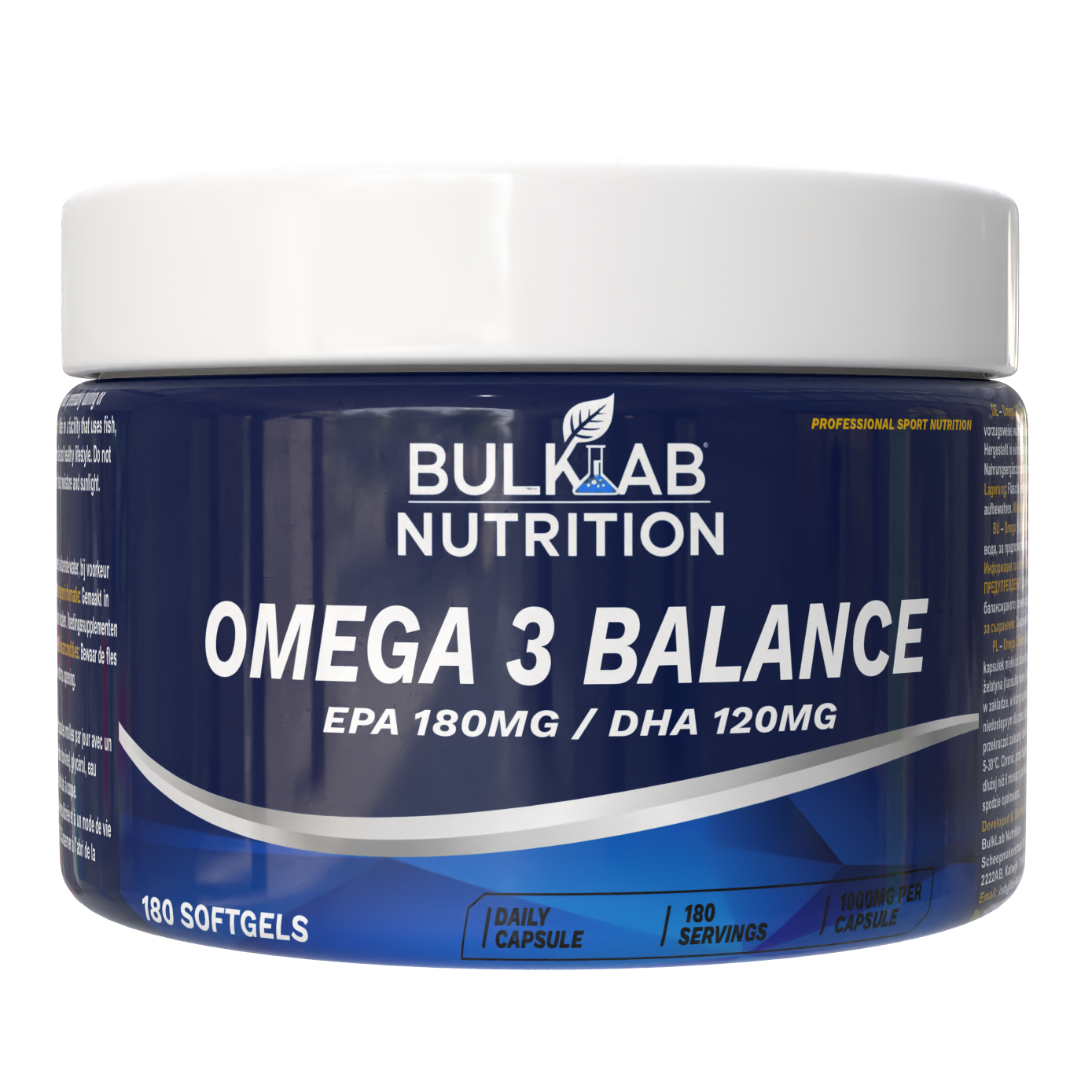 Omega 3 Balance EPA 180mg / DHA 120mg – BulkLab Nutrition